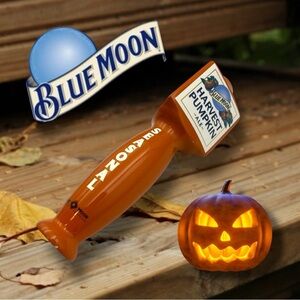 Blue Moon Seasonal Harvest Pumpkin Ale Tap Handle Breweriana